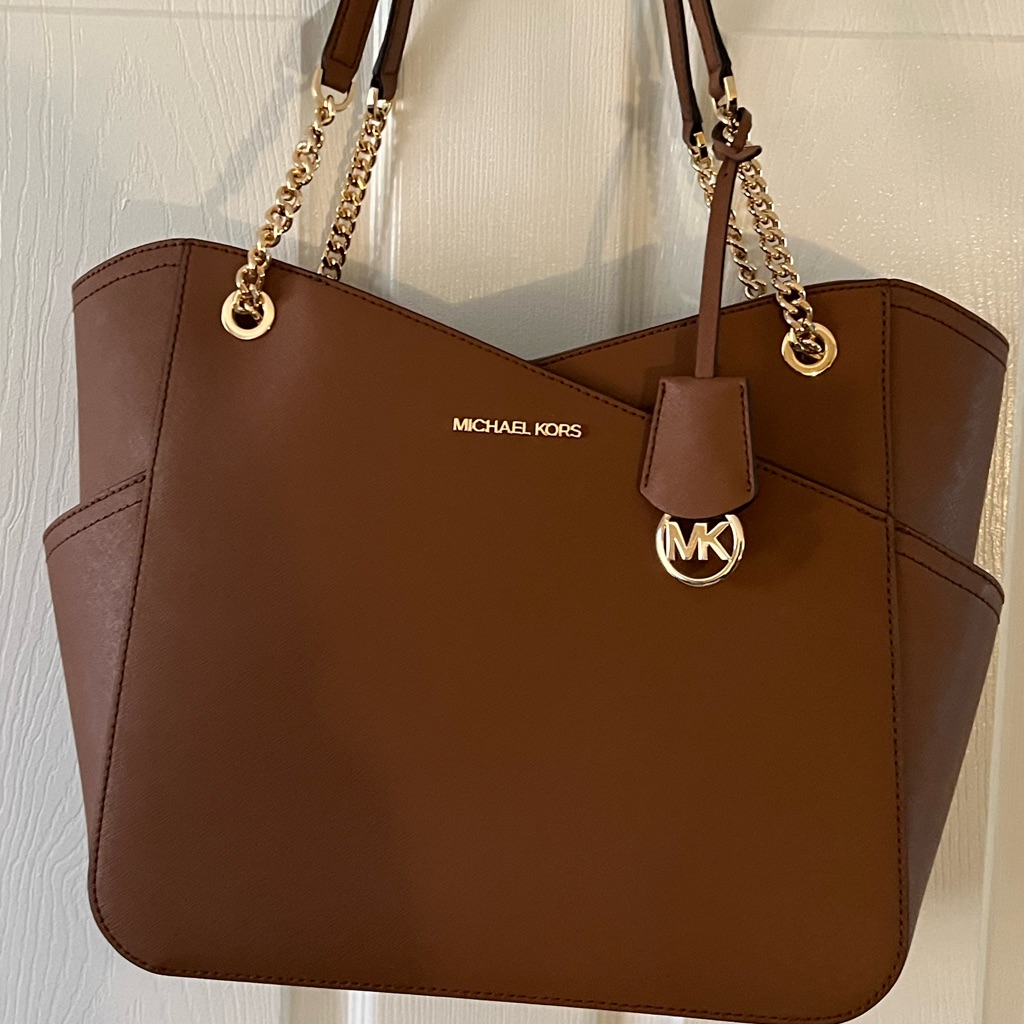 Michael Kors Large Jet Set Saffiano Leather Shoulder Bag